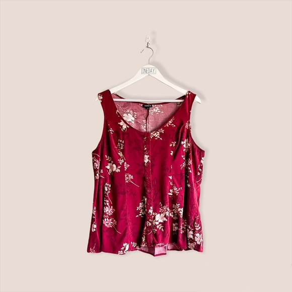 Torrid FLORAL CHALLIS FIT & FLARE TANK - Picture 8 of 8